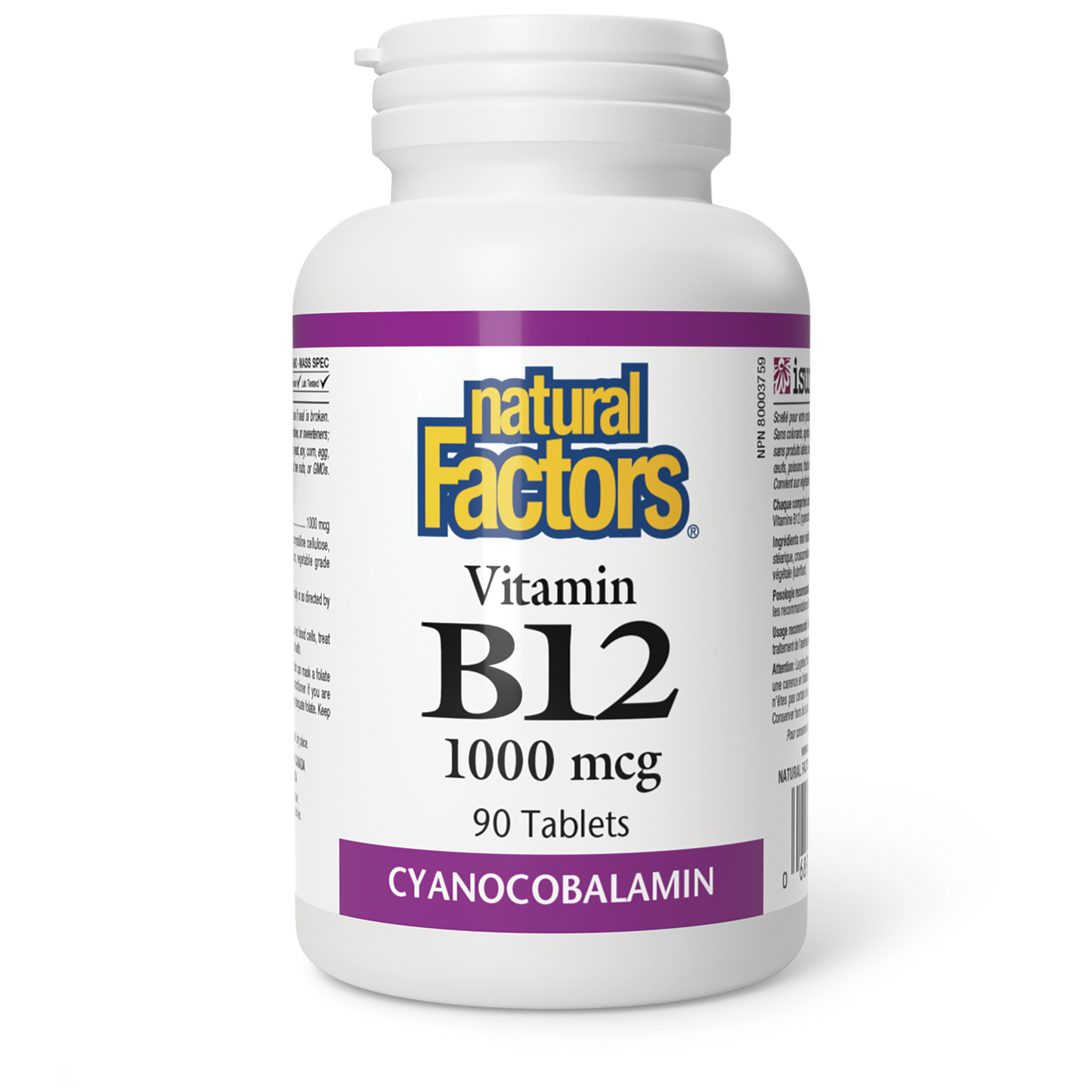 Natural Factors - VITAMIN B12 - 1000 mcg