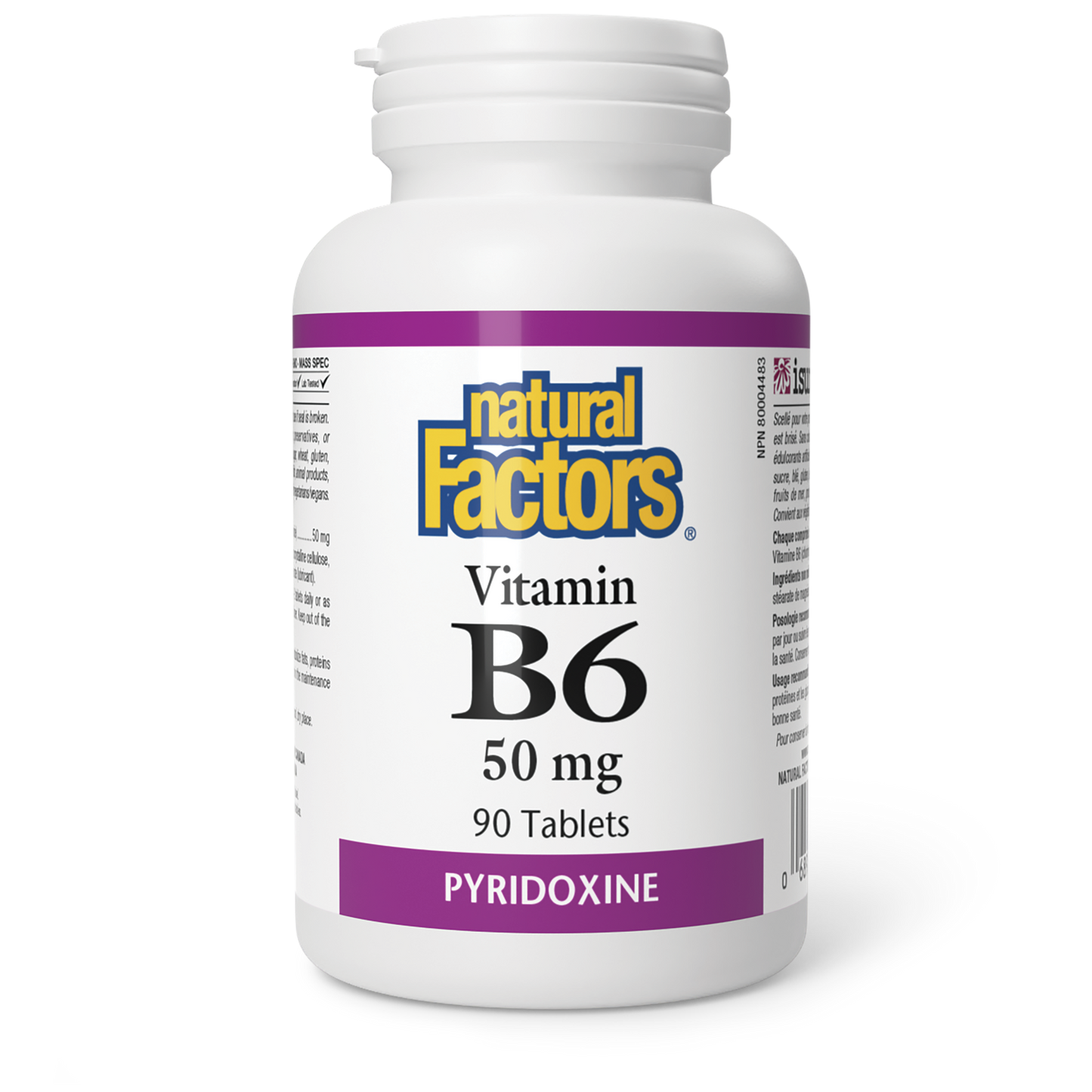 Natural Factors - VITAMIN B6 - 50 mg