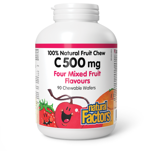 Thumbnail of Natural Factors - C 500 mg - Four Mixed Fruit Flavours