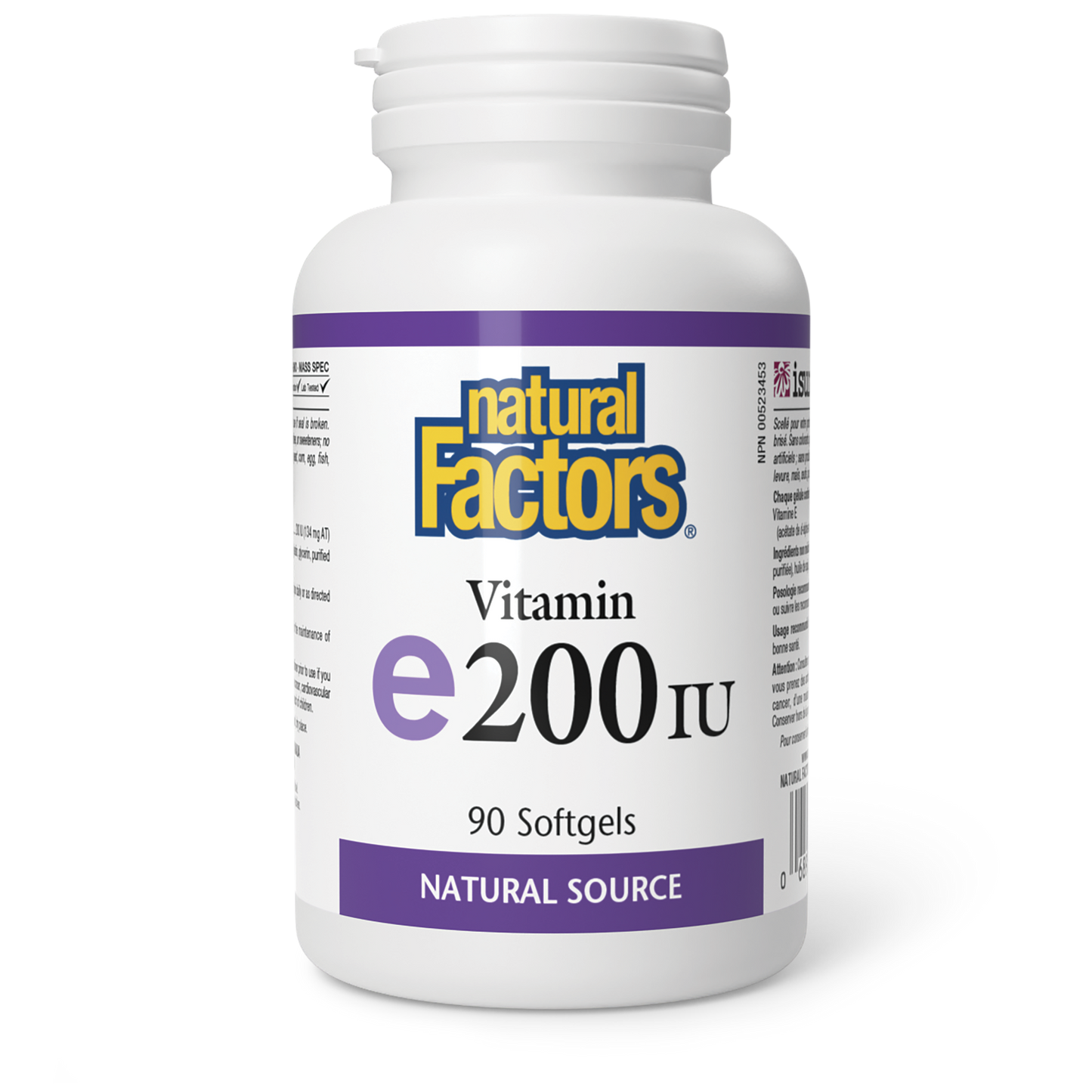 Natural Factors - VITAMIN E 200 IU