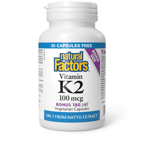 Thumbnail of Natural Factors - VITAMIN K2 - 100 mcg - Bonus Size