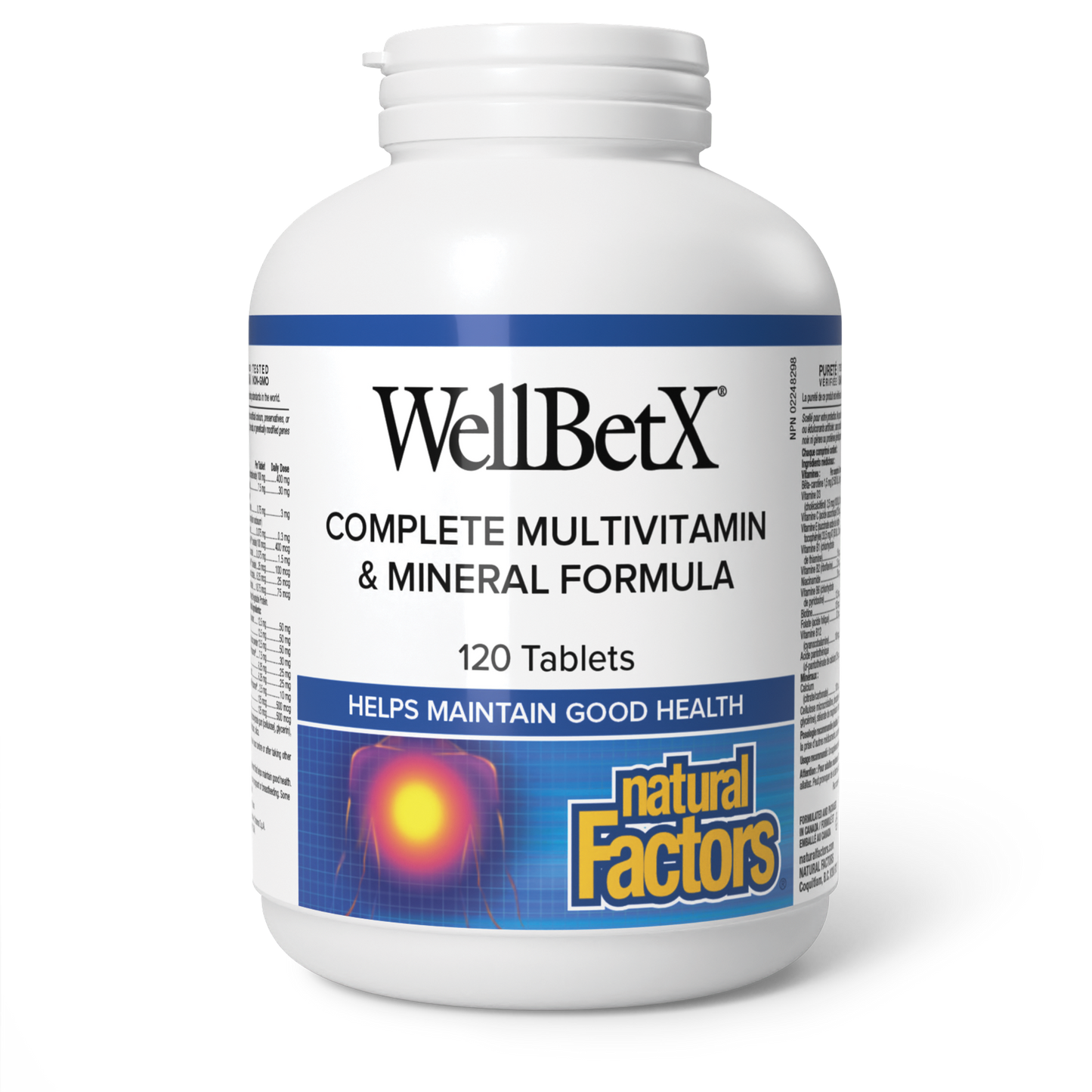 Natural Factors - WELLBETX COMPLETE DIABETIC MULTIVITAMIN & MINERAL FORMULA