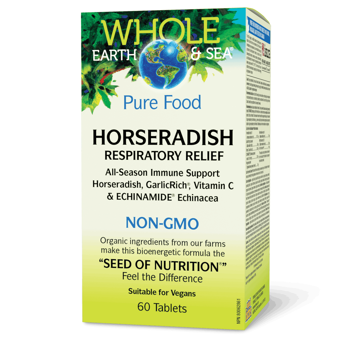 Natural Factors - WHOLE EARTH & SEA HORSERADISH RESPIRATORY RELIEF