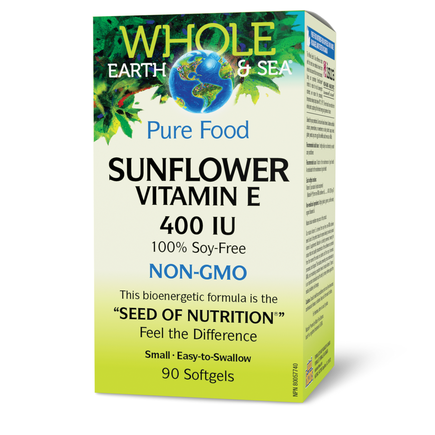 Natural Factors - WHOLE EARTH & SEA SUNFLOWER VITAMIN E 400 IU