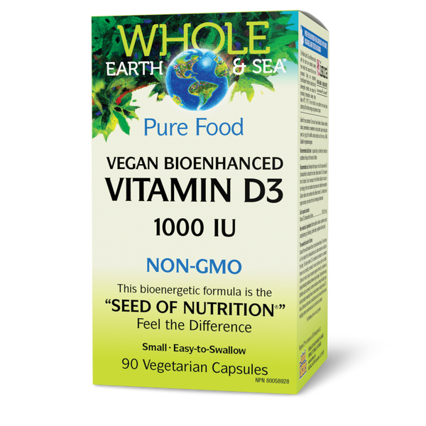 Thumbnail of Natural Factors - WHOLE EARTH & SEA VEGAN BIOENHANCED VITAMIN D3