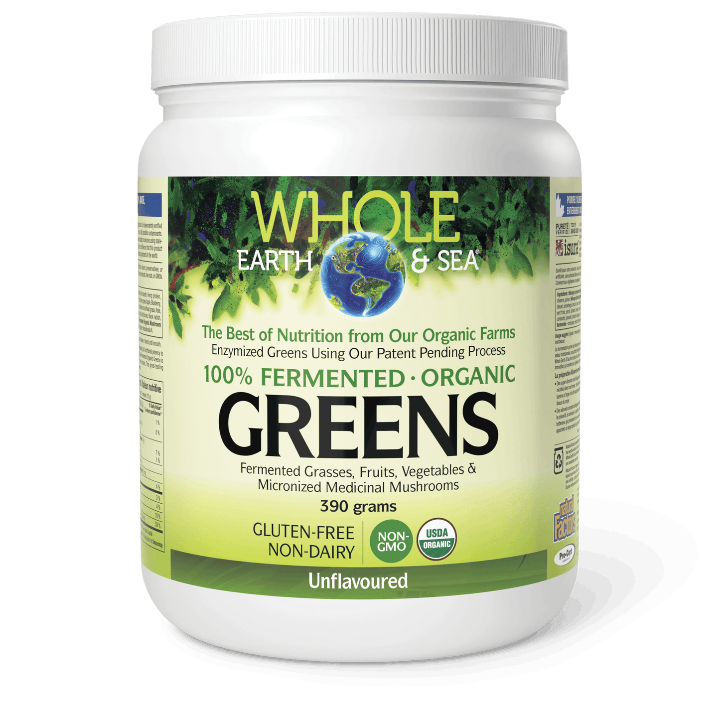 Natural Factors - WHOLE EARTH & SEA FERMENTED ORGANIC GREENS - Unflavoured