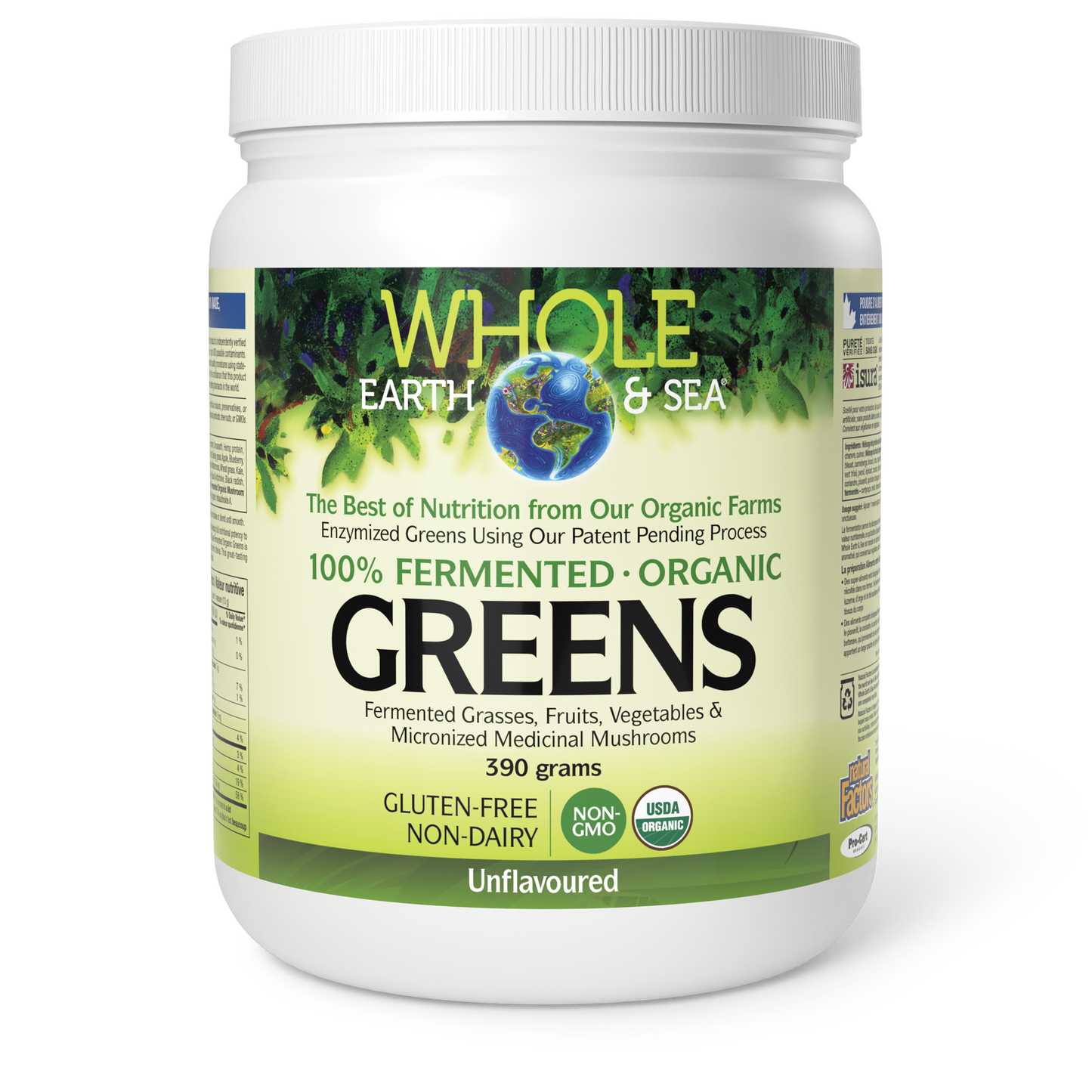 Natural Factors - WHOLE EARTH & SEA FERMENTED ORGANIC GREENS - Unflavoured