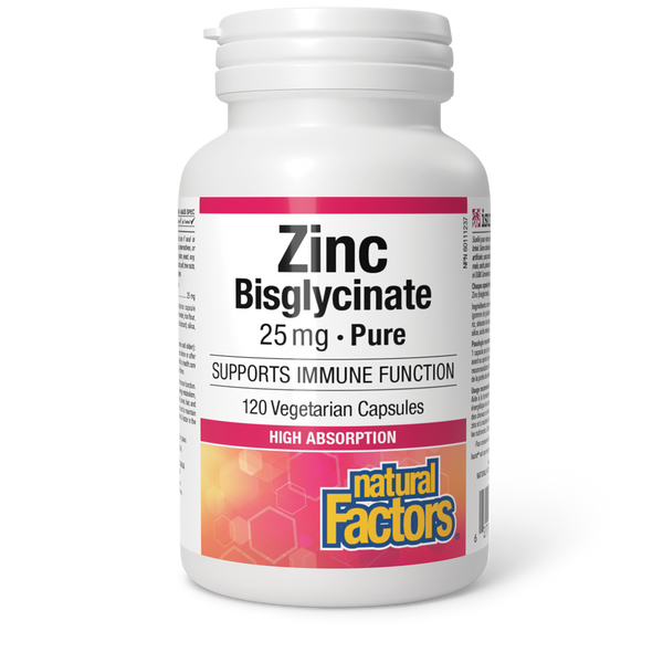 Thumbnail of Natural Factors - ZINC BISGLYCINATE - 25 mg