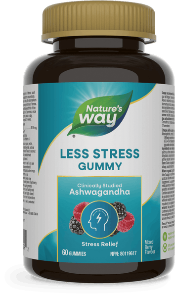 Nature's Way - LESS STRESS ASHWAGANDHA GUMMIES - Mixed Berry Flavour