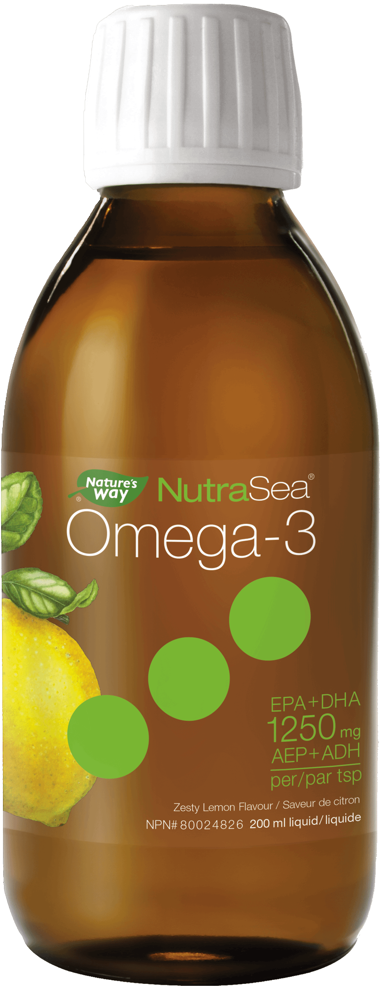 Nature's Way - NUTRASEA OMEGA-3 - Lemon Flavour