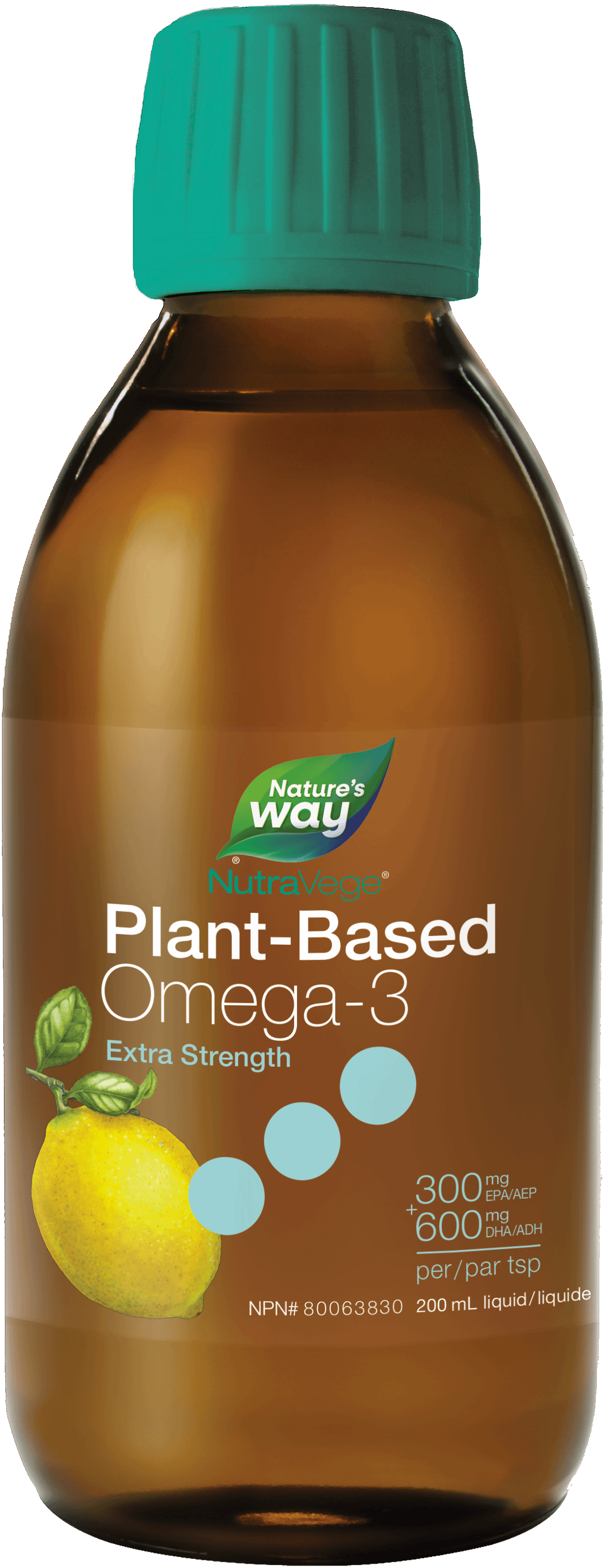 Nature's Way - NUTRAVEGE PLANT-BASED OMEGA-3 - Lemon Flavour