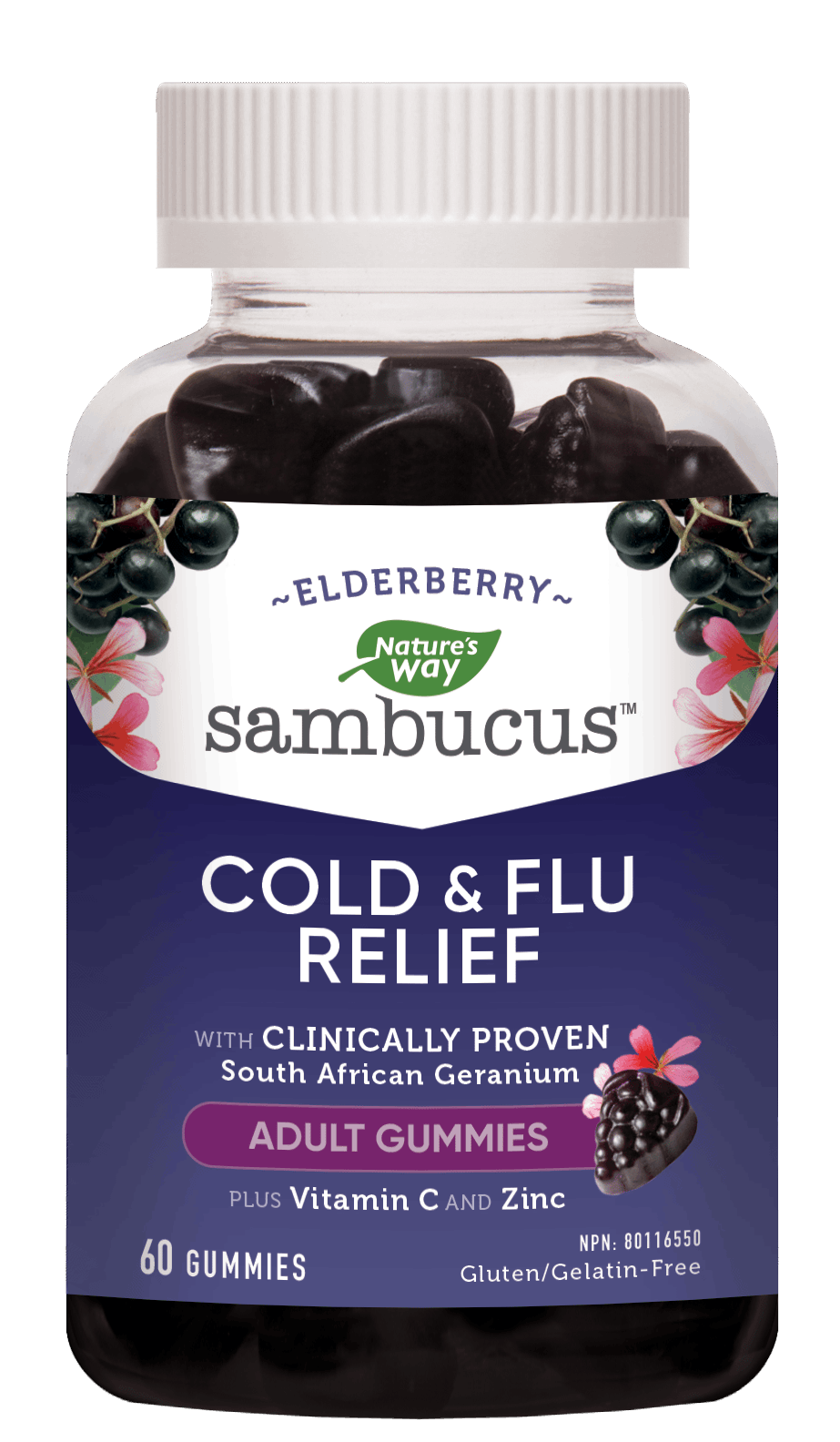 Nature's Way - SAMBUCUS COLD & FLU RELIEF GUMMIES