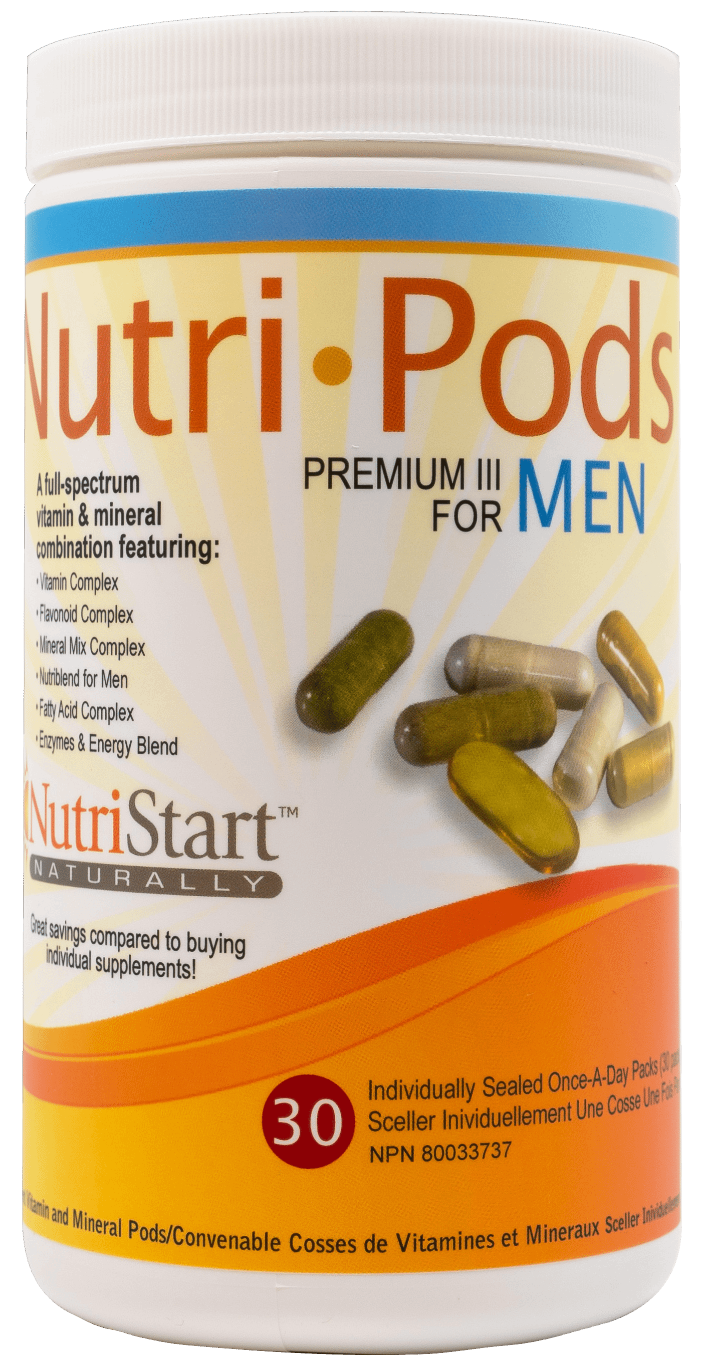 NutriStart Naturally - NUTRI-PODS PREMIUM III for MEN