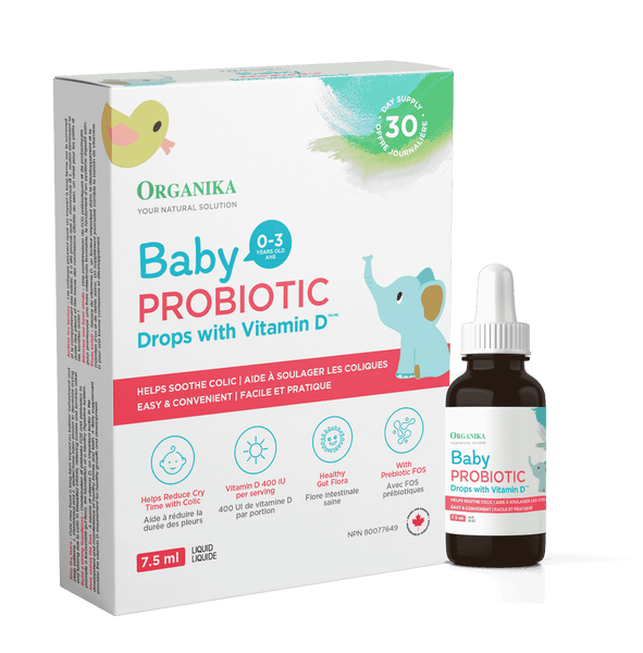 Organika - BABY PROBIOTIC DROPS with VITAMIN D