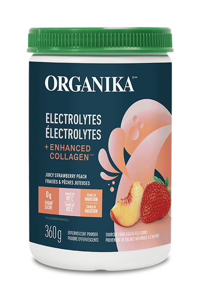 Organika - ELECTROLYTES + ENHANCED COLLAGEN - Strawberry Peach