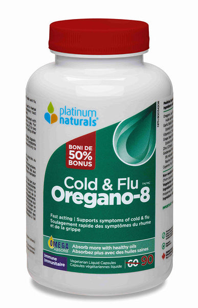 Platinum Naturals - COLD & FLU OREGANO-8 - Bonus Size