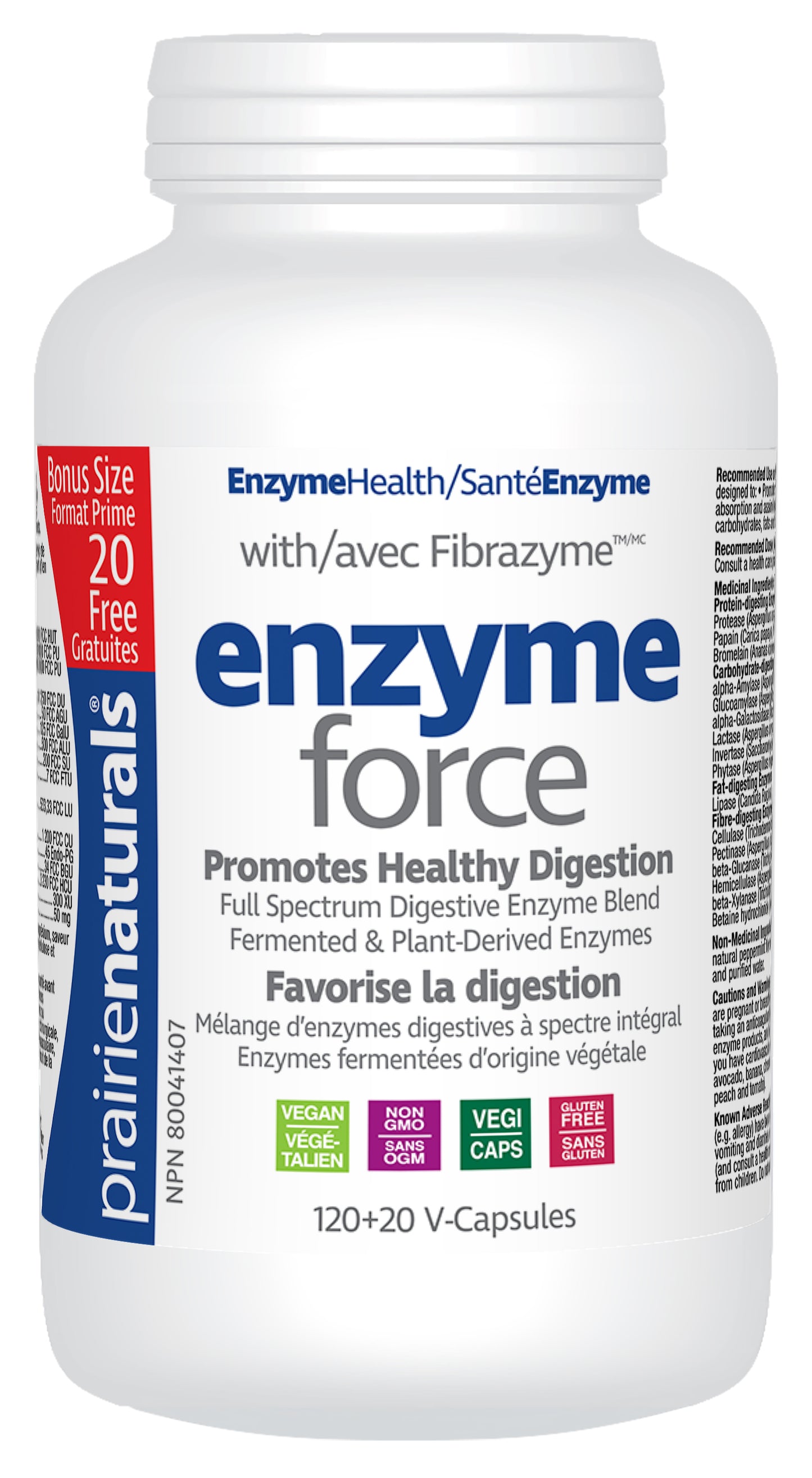 Prairie Naturals - ENZYME FORCE - Bonus Size