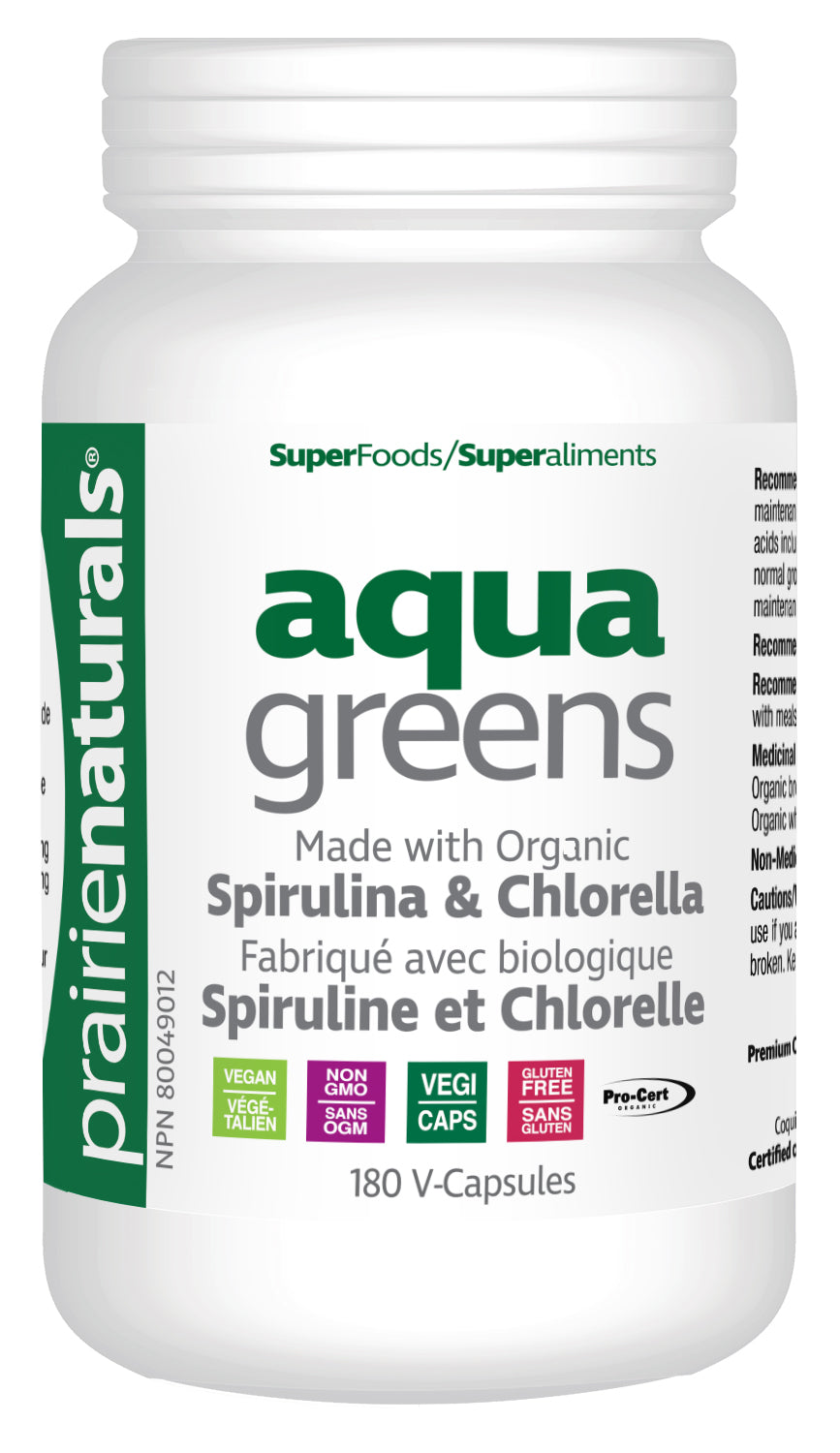 Prairie Naturals - AQUA GREENS SPIRULINA & CHLORELLA