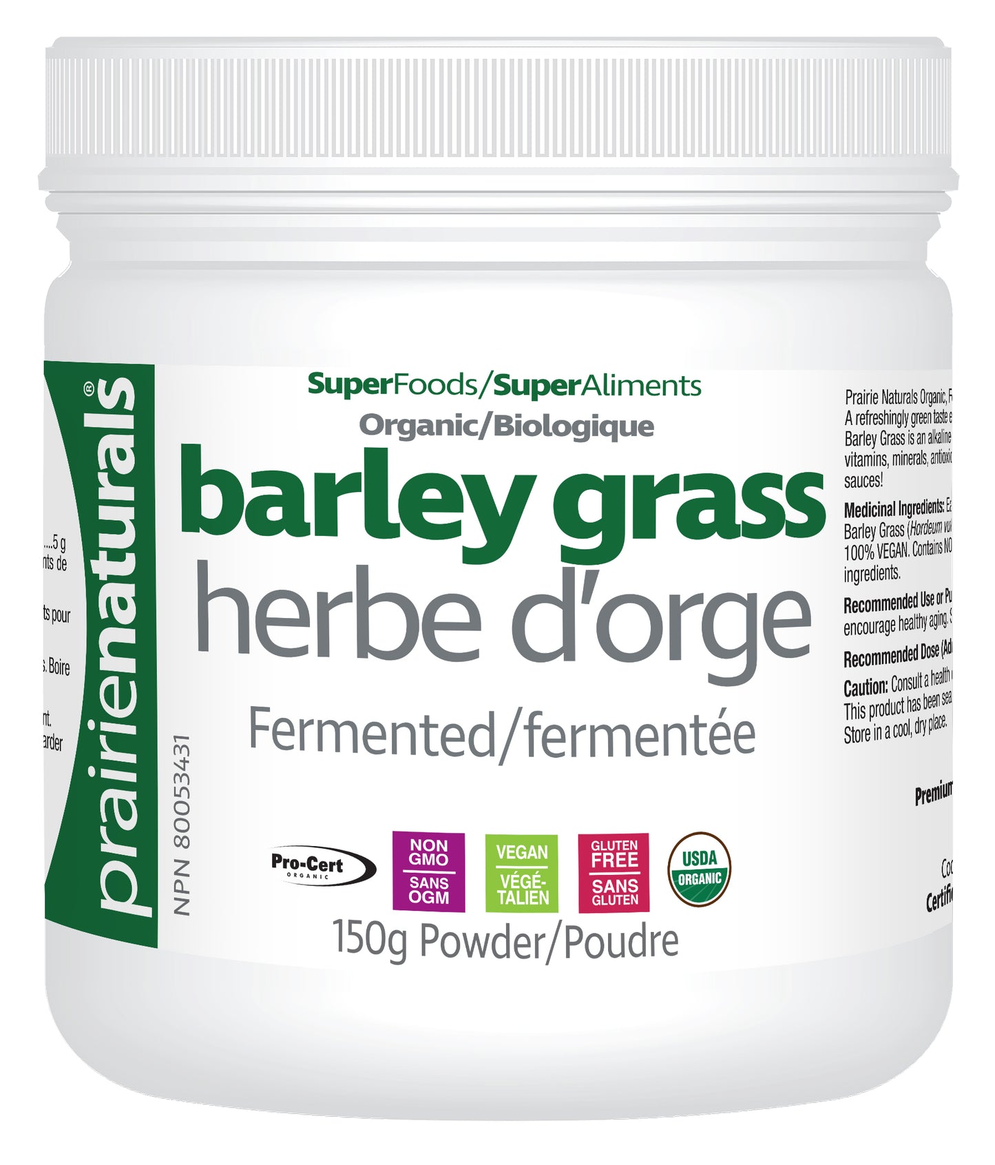 Prairie Naturals - FERMENTED BARLEY GRASS