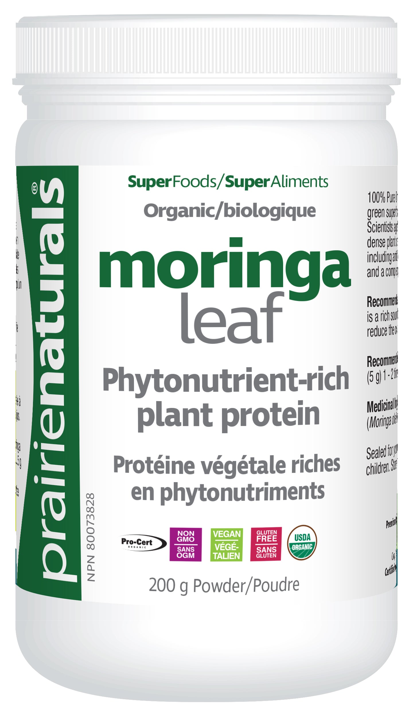 Prairie Naturals - MORINGA LEAF POWDER