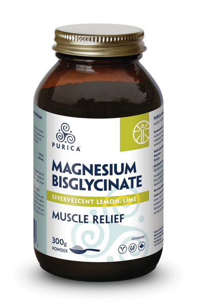 Purica - MAGNESIUM BISGLYCINATE - Effervescent Lemon/Lime