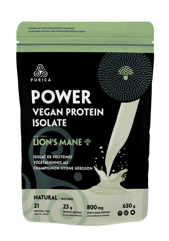 Purica - POWER VEGAN PROTEIN ISOLATE WITH LION'S MANE - Natural